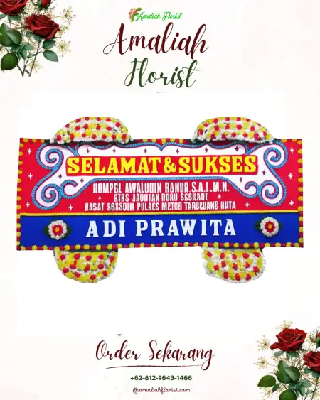 Papan Bunga Ucapan Selamat Waruroyom